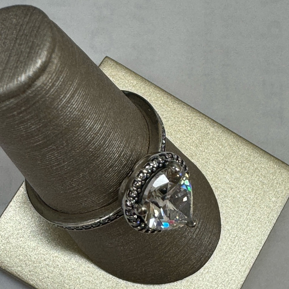 Pandora Pear Shape Silver Ring - image 6